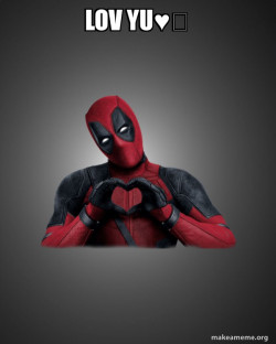 Deadpool Heart Hands