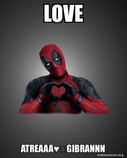 Deadpool Heart Hands