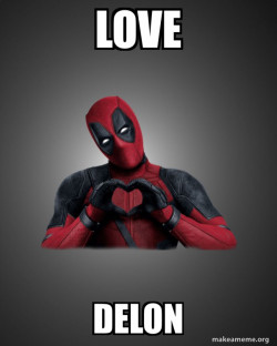 Deadpool Heart Hands