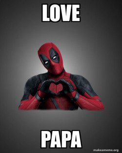 Deadpool Heart Hands