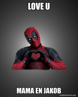 Deadpool Heart Hands