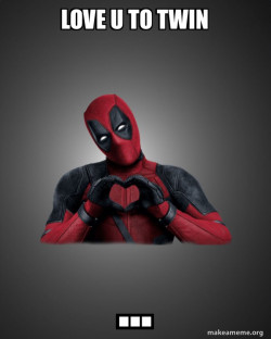 Deadpool Heart Hands