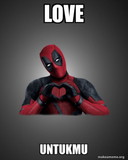 Deadpool Heart Hands