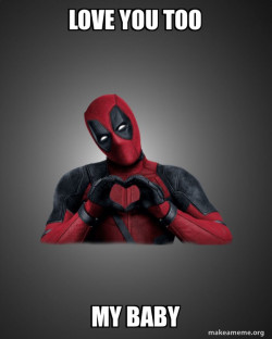 Deadpool Heart Hands