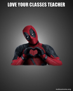 Deadpool Heart Hands