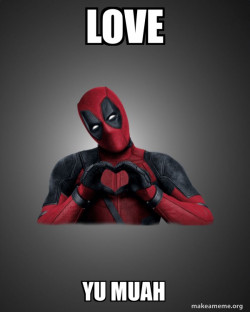 Deadpool Heart Hands