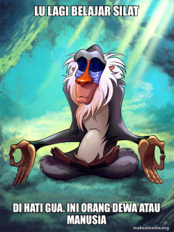 Rafiki Meditating - Lion King