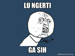 Y U No