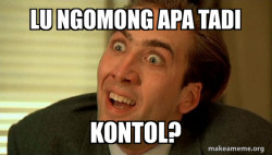 Sarcastic Nicholas Cage