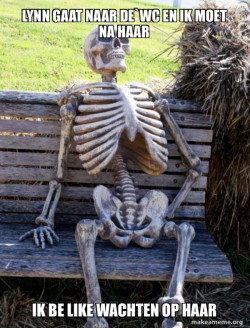 Waiting Skeleton