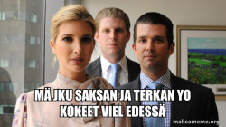 The Trump Kids Eric, Donald Jr and Ivanka