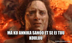 Frodo it's over it's done