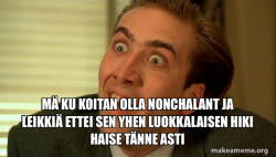 Sarcastic Nicholas Cage