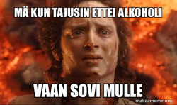 Frodo it's over it's done