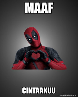 Deadpool Heart Hands