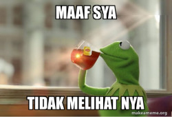 Kermit Drinking Tea