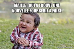Evil, scheming toddler