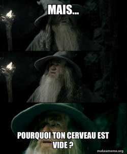 Confused Gandalf