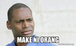 Confused Black Man