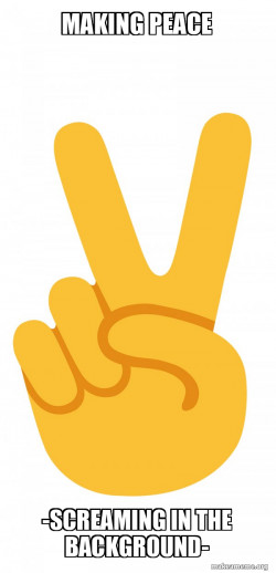 Peace Sign Emoji