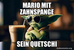 Mario mit seinem Quetschi
