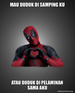 Deadpool Heart Hands