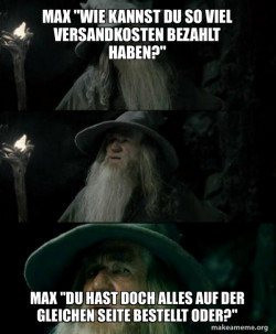Confused Gandalf