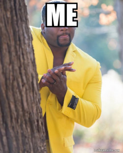 Anthony Adams in Yellow Suit Rubbing Hands