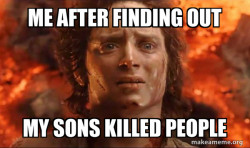 Frodo it's over it's done