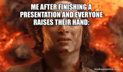 Frodo it's over it's done