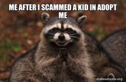 Evil Plotting Raccoon