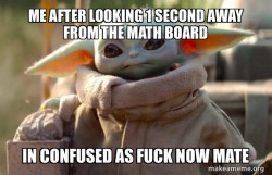 Baby Yoda looking at you