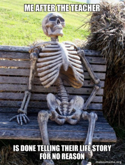 Waiting Skeleton