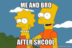 Bart and Lisa Chat