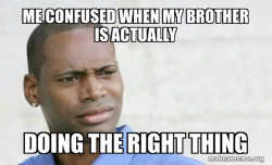 Confused Black Man