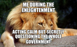 Confession lion