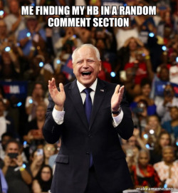 Happy Tim Walz