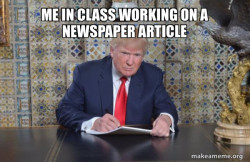 Donald Trump Writing Speech