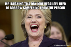 Hillary Clinton Laughs