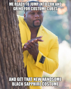 Anthony Adams in Yellow Suit Rubbing Hands