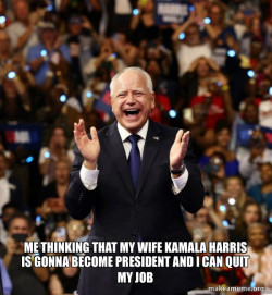 Happy Tim Walz