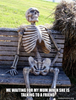 Waiting Skeleton