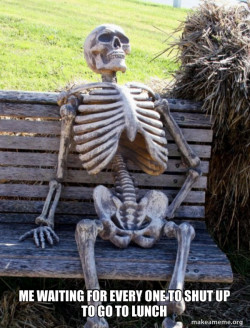 Waiting Skeleton
