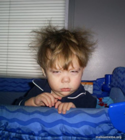 Me waking up for schoolk