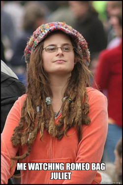 Female College Liberal - Bad Argument Hippie