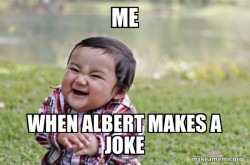 Evil, scheming toddler