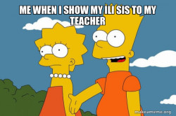 Bart and Lisa Chat