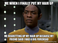 My forehead is a surprise.. 