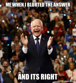 Happy Tim Walz