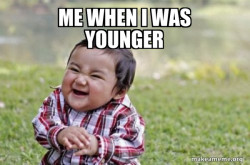 Evil, scheming toddler